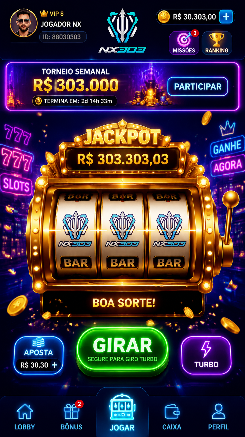 Screenshot nx303 APK: Game Slot Online Seru dengan Grafis Tajam