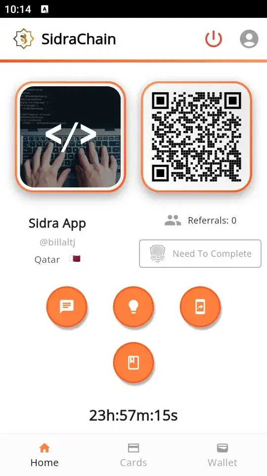 Screenshot Sidra Chain APK v15 untuk Pengguna Crypto