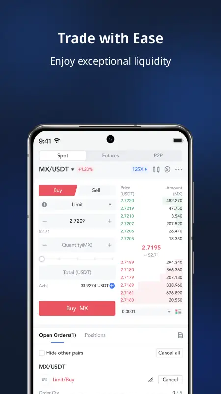Screenshot MEXC APK 6.38.0