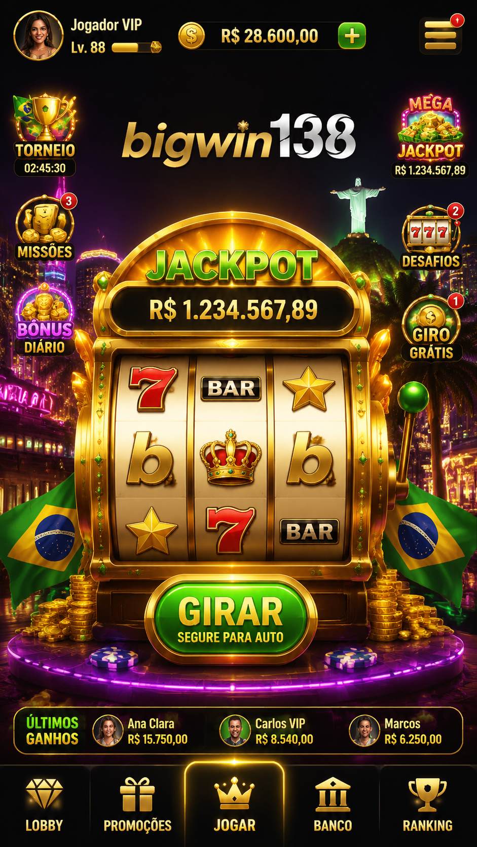 Screenshot bigwin138 APK 5.0.3: Slot Online Seru dengan Tampilan Modern