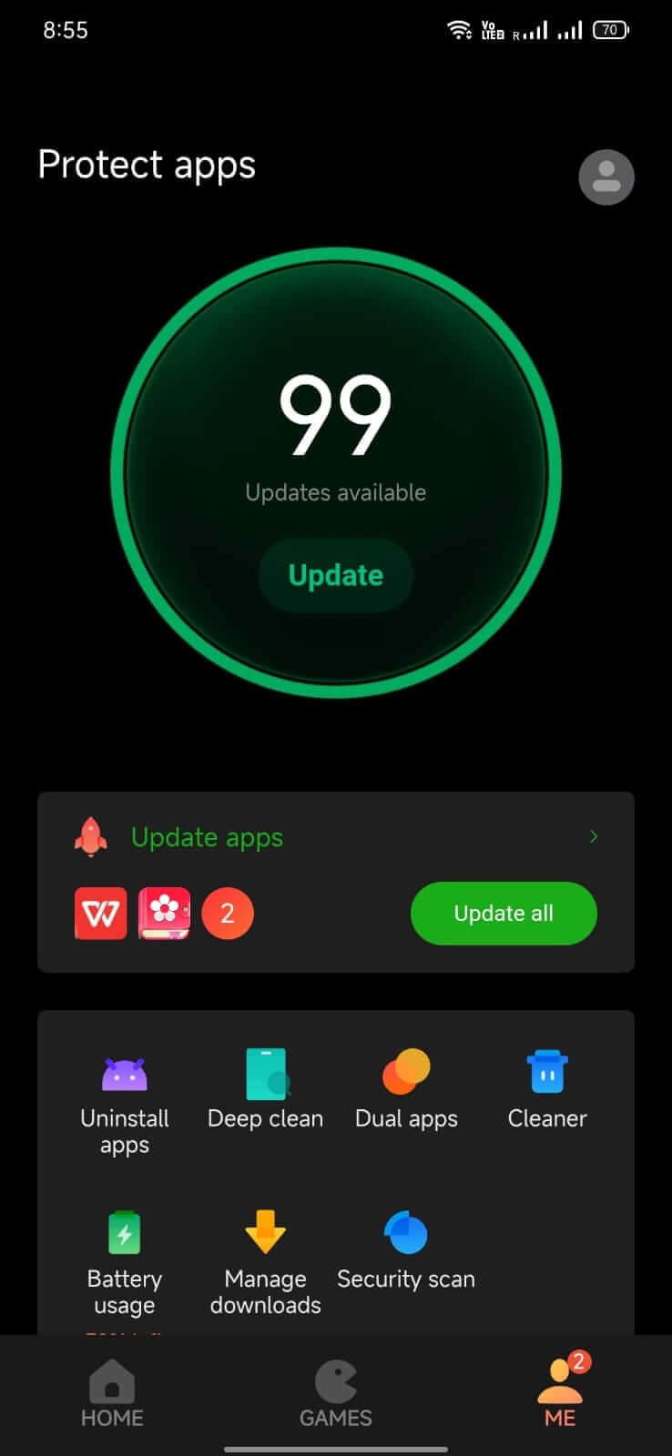 Screenshot GetApps APK