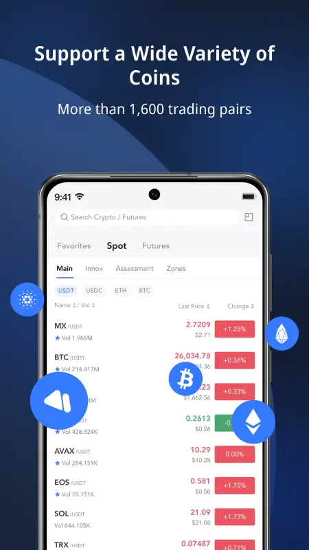 Screenshot MEXC APK 6.38.0