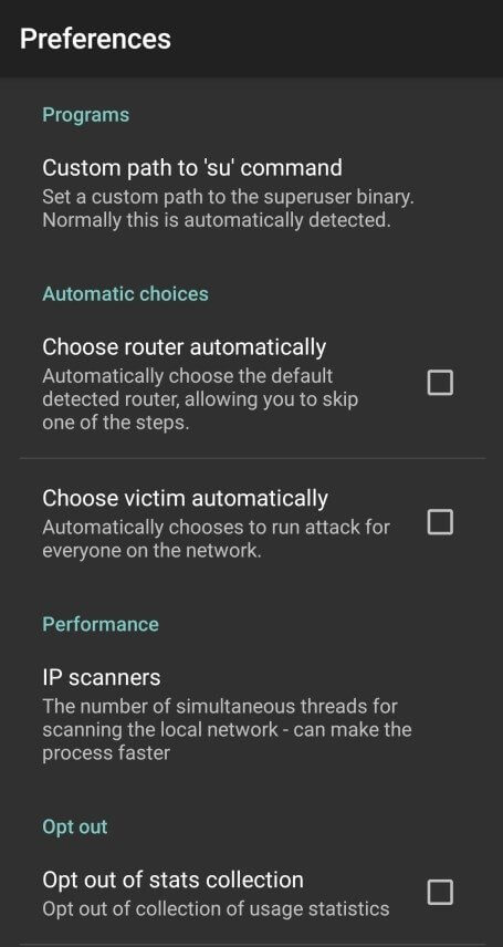Screenshot Network Spoofer APK