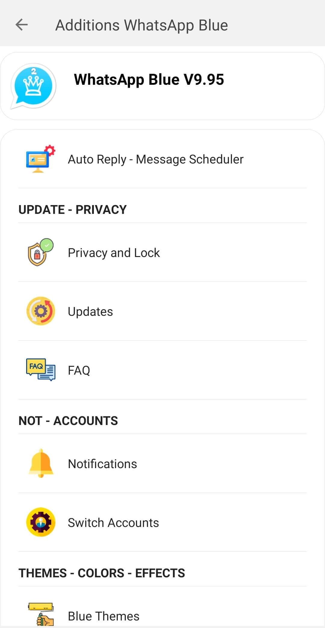 Screenshot WhatsApp Blue APK v2.25.36.73