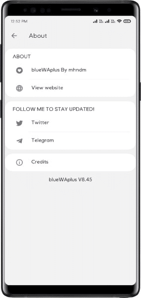 Screenshot WhatsApp Blue APK v2.25.36.73