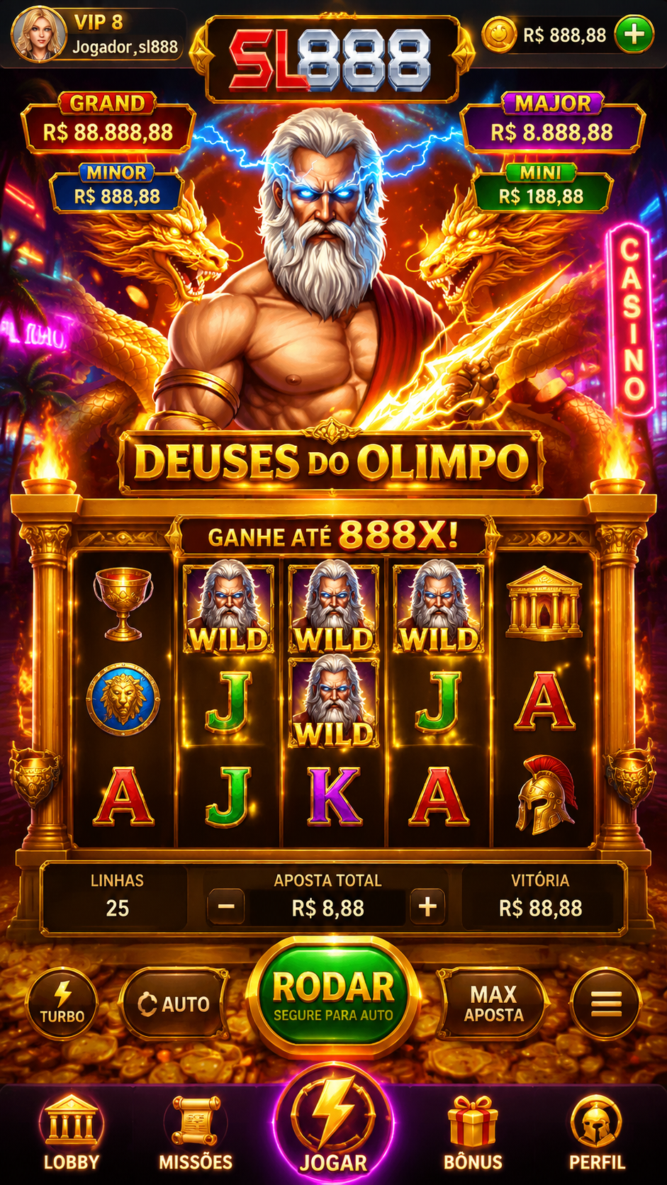 Screenshot sl888 APK 8.4.0 - Game Slot Online Seru dan Praktis