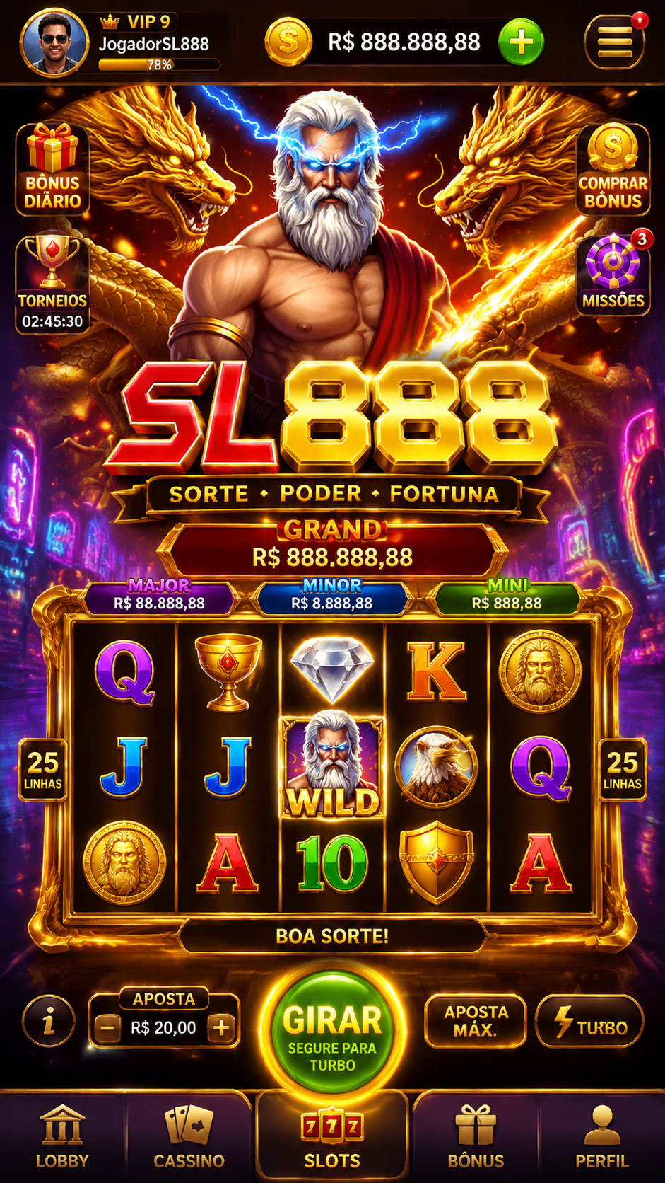 Screenshot sl888 APK 8.4.0 - Game Slot Online Seru dan Praktis