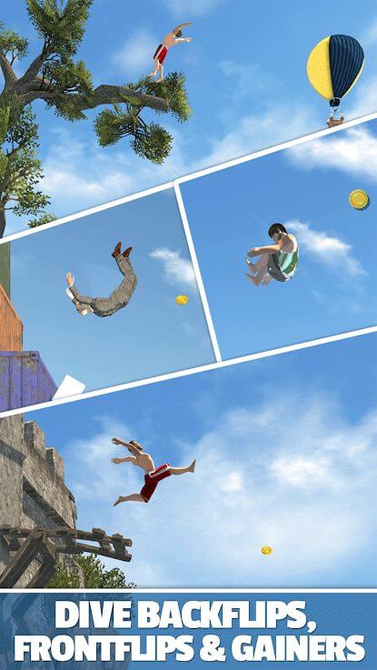 Screenshot Flip Diving APK v4.6.10 - Game Lompat Tebing Seru dengan Grafis Realistis