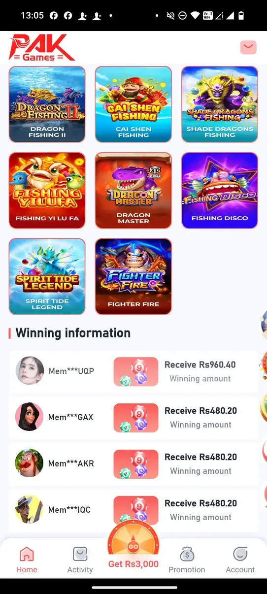 Screenshot Pak Game APK