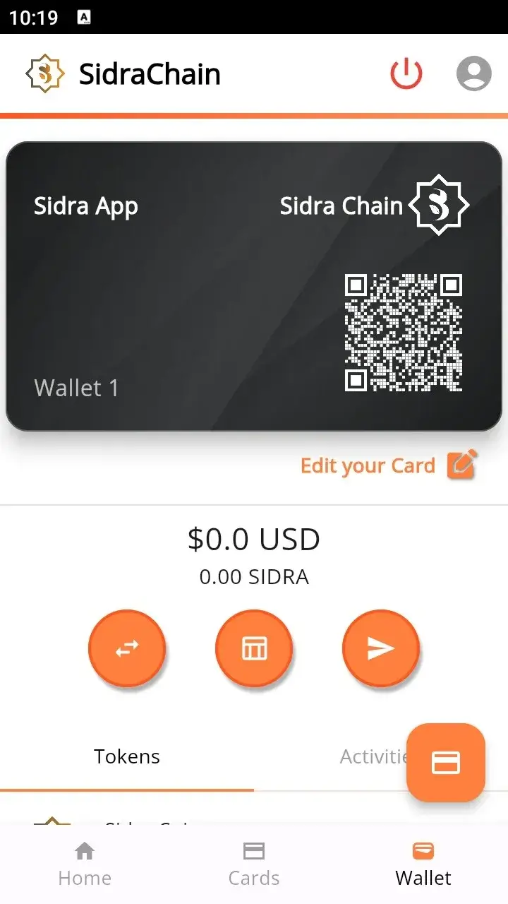 Screenshot Sidra Chain APK v15 untuk Pengguna Crypto