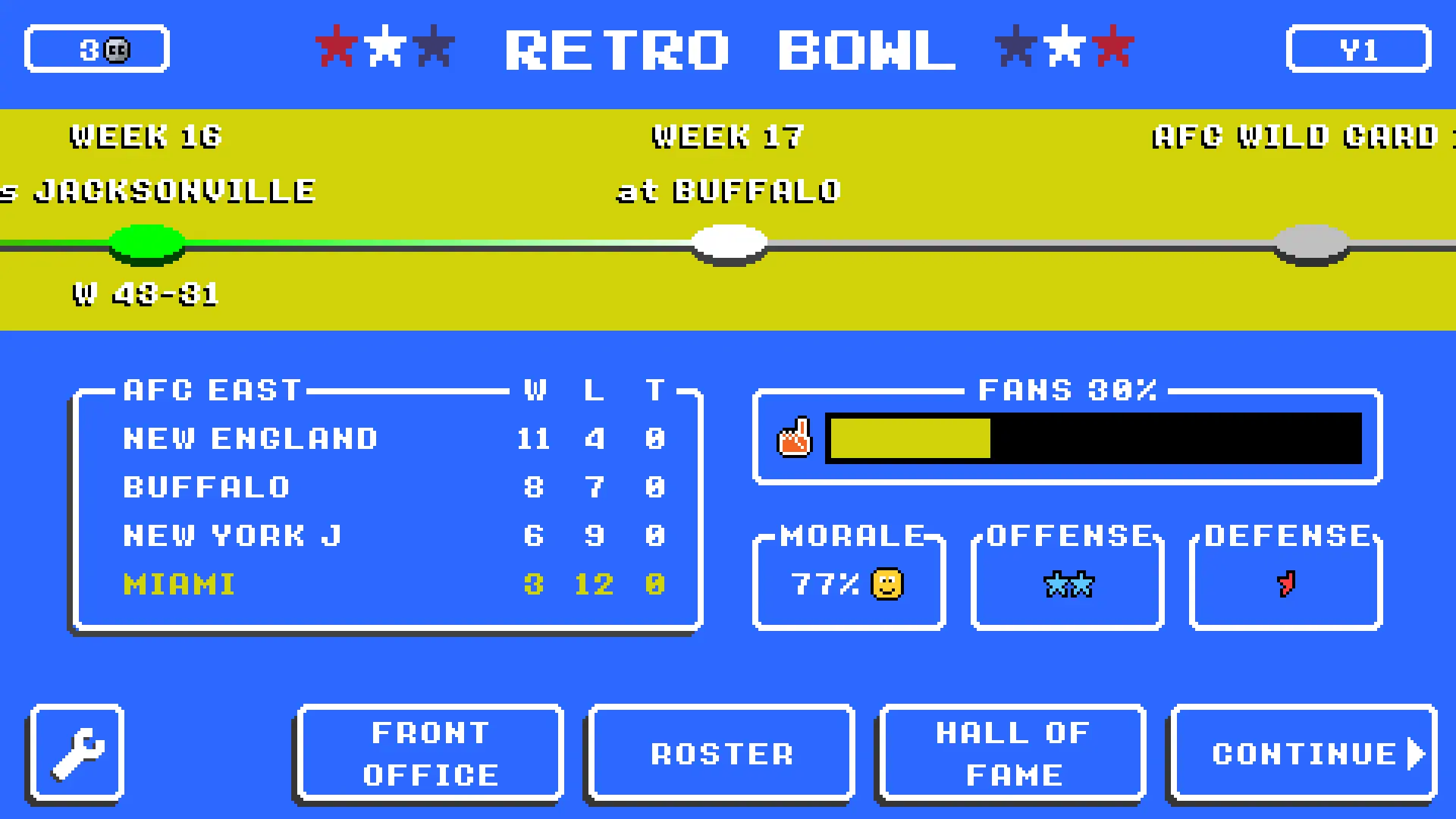 Screenshot Retro Bowl APK v1.6.44