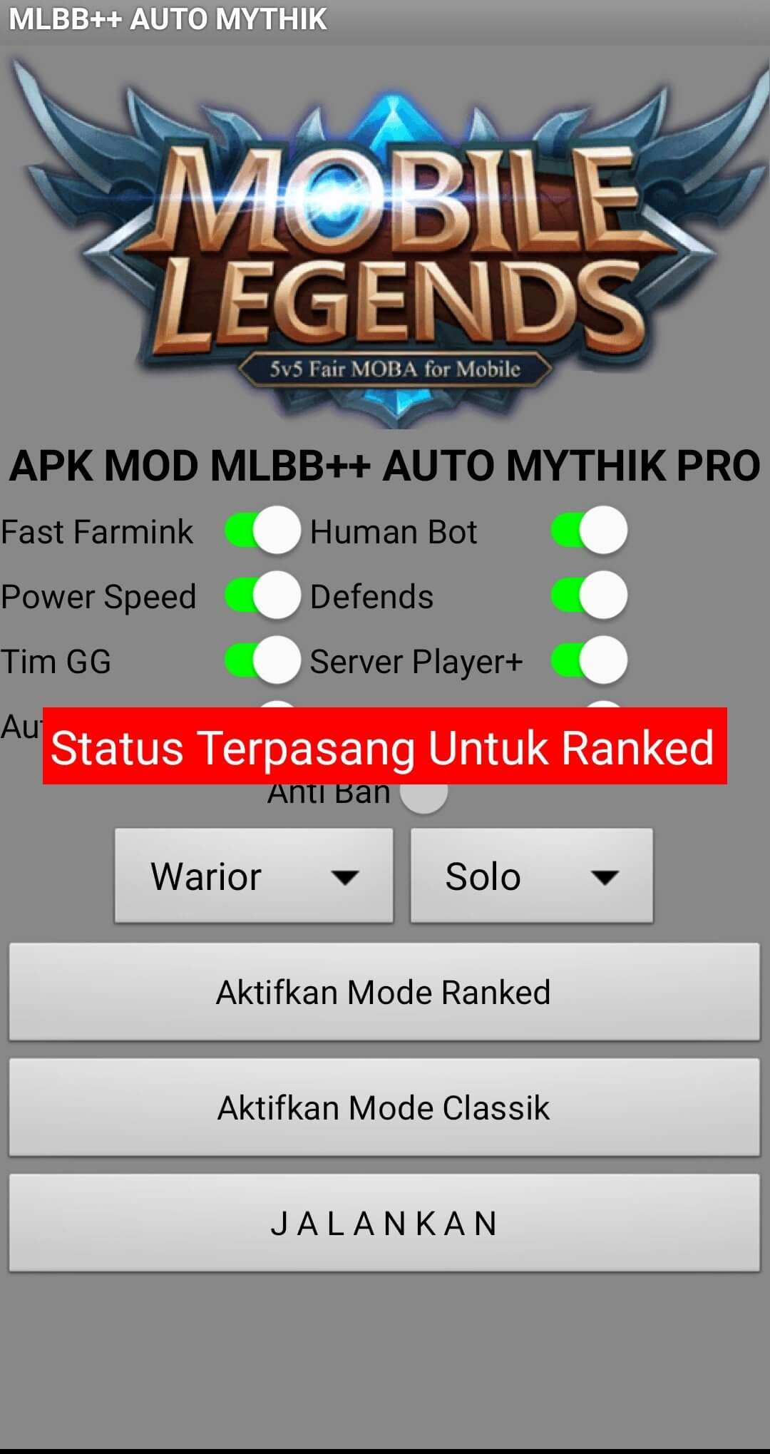 Screenshot Mobile Legends Rank Booster APK