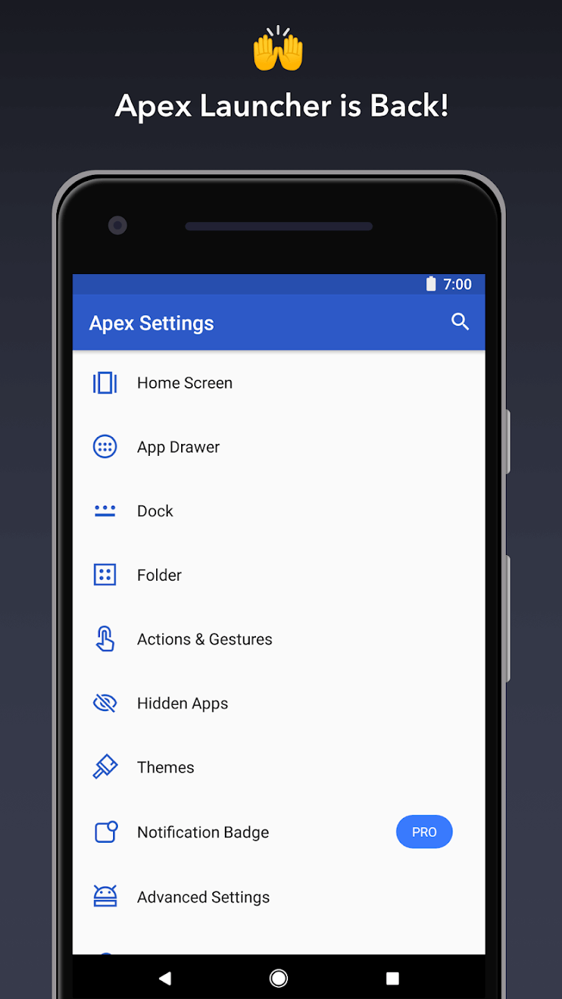 Screenshot Apex Launcher APK 4.9.36