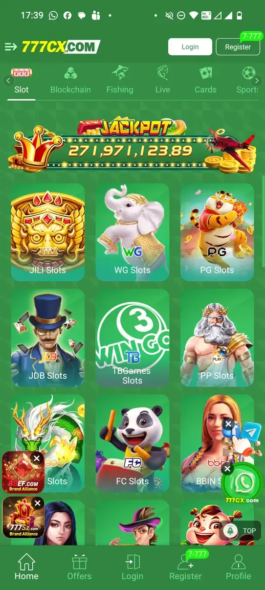 Screenshot 777CX APK – Permainan Casino Online dengan Aksi Seru