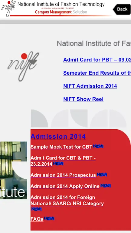 Screenshot CMS NIFT APK