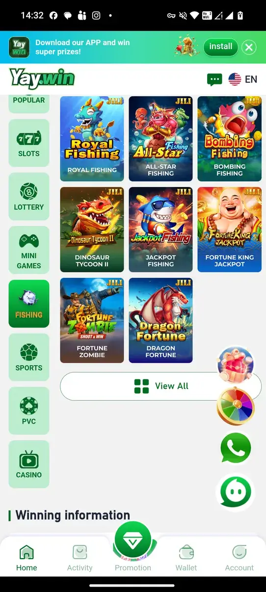 Screenshot YayWin APK 2.0.0 untuk Android