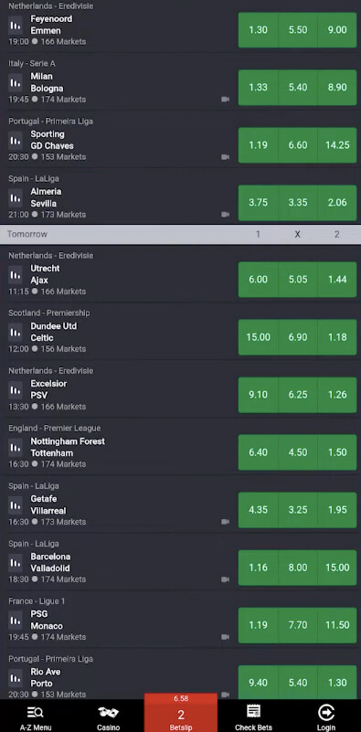 Screenshot Bet9ja APK