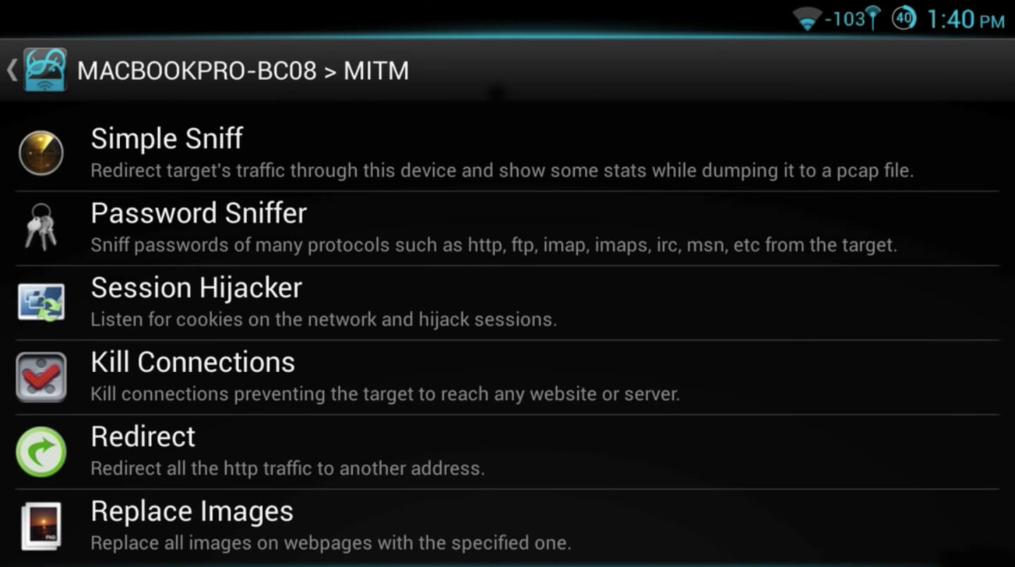 Screenshot dSploit APK