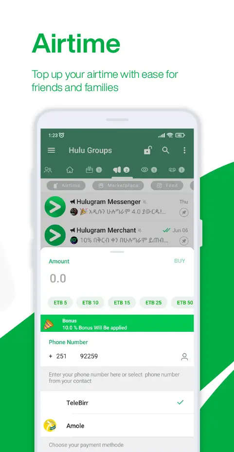 Screenshot Hulugram Messenger APK