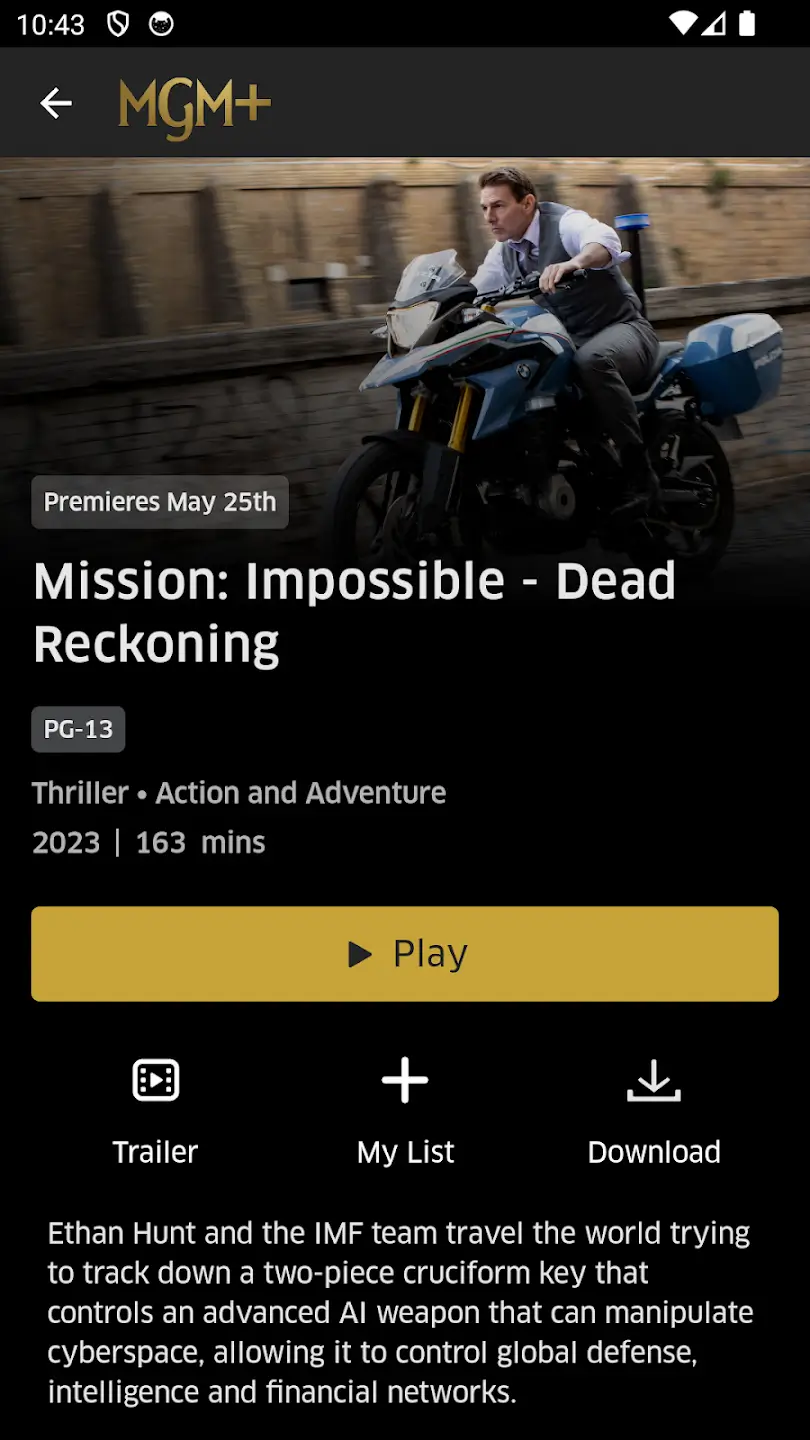 Screenshot MGM+ APK