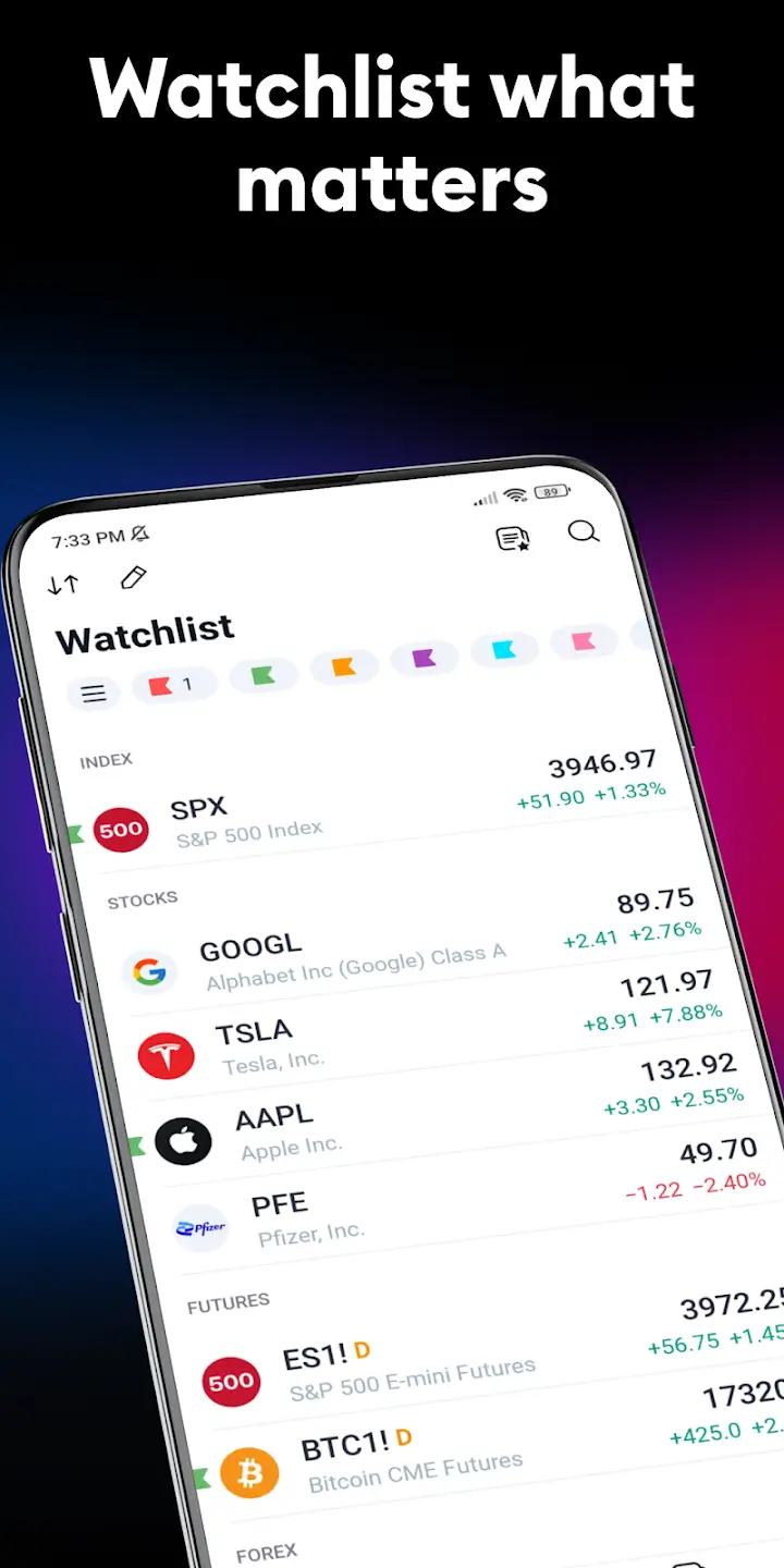 Screenshot TradingView APK
