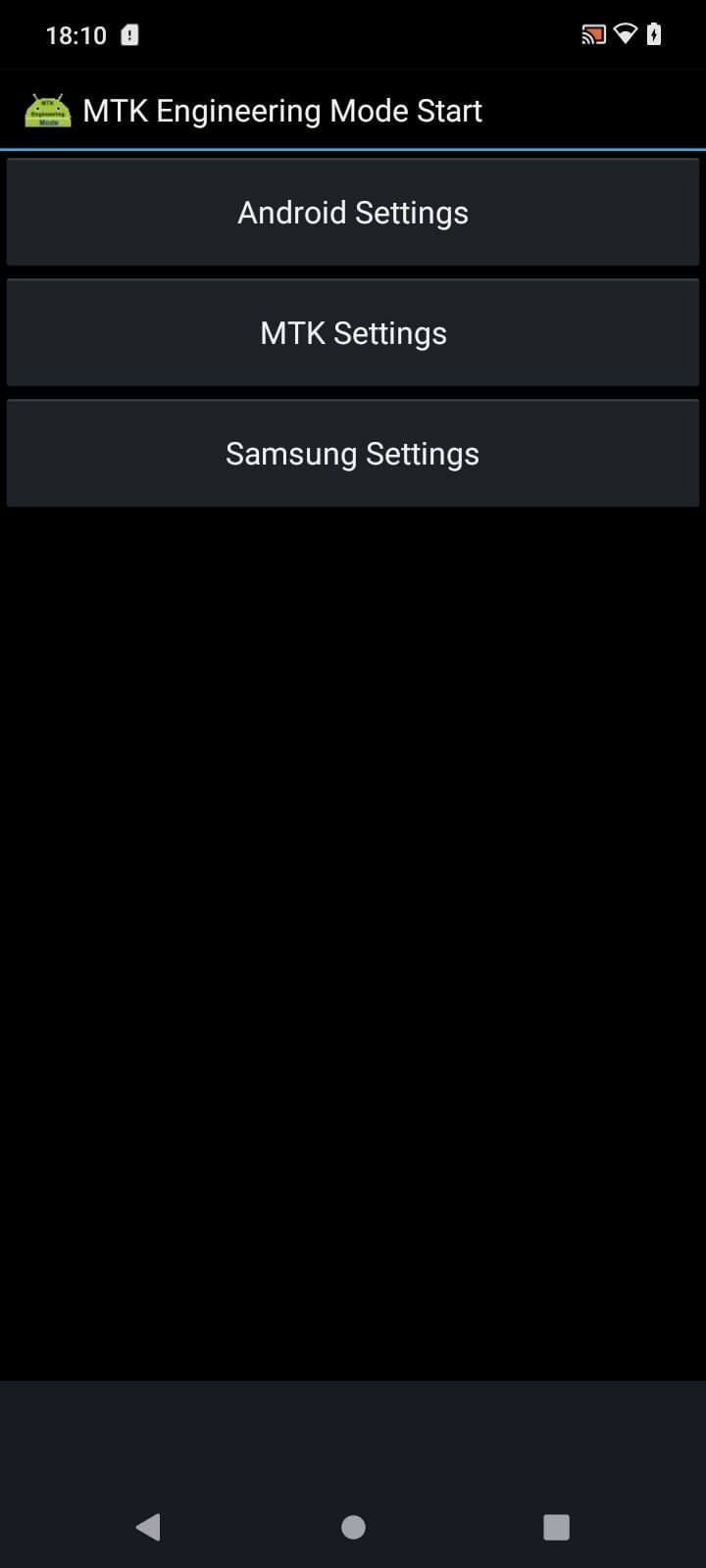 Screenshot MTK Engineering Mode APK