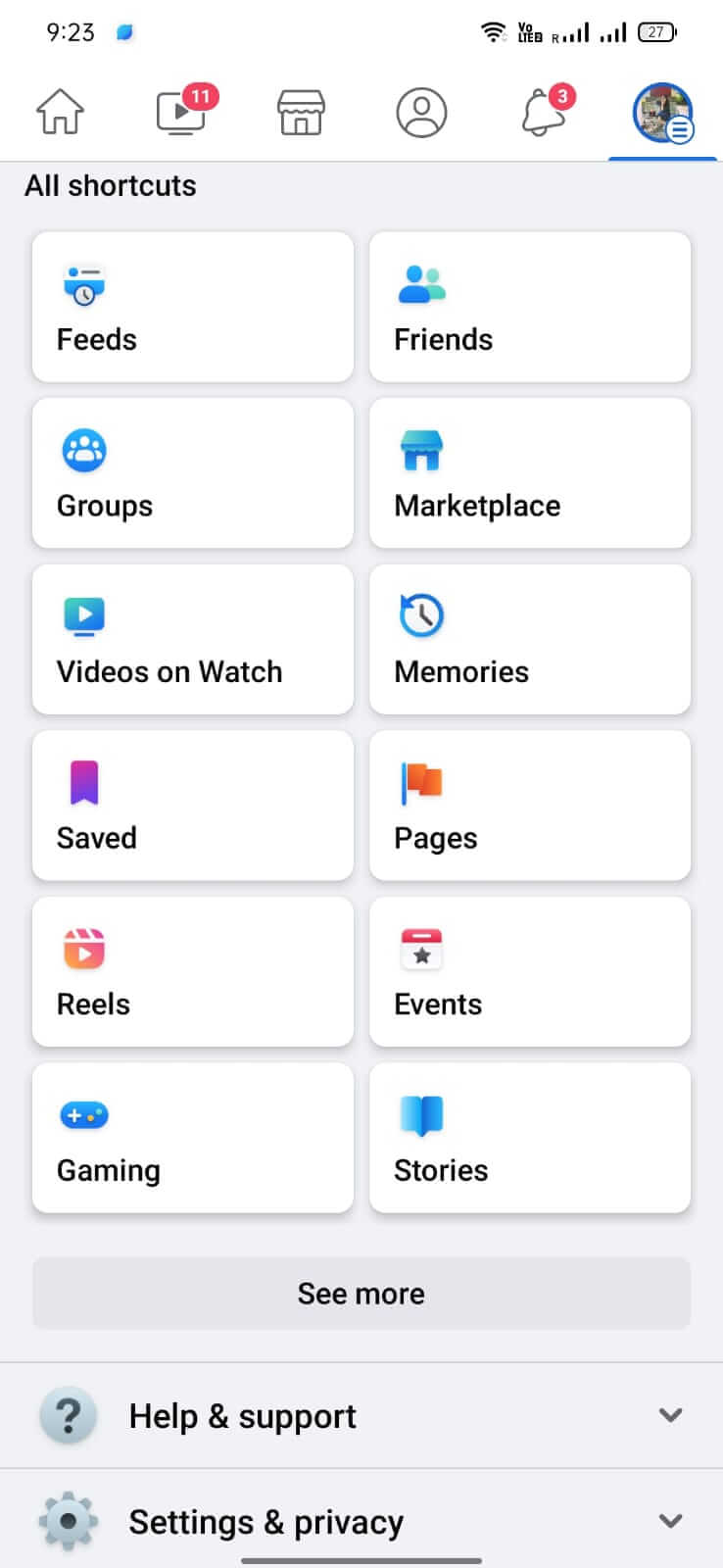 Screenshot Facebook APK