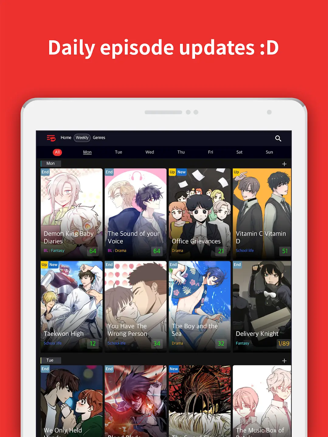 Screenshot Toomics APK