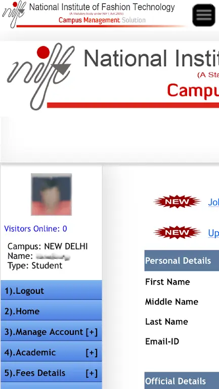Screenshot CMS NIFT APK