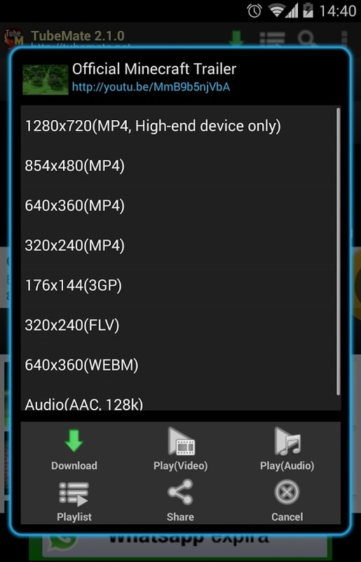 Screenshot TubeMate APK v3.4.20.1549 untuk Android