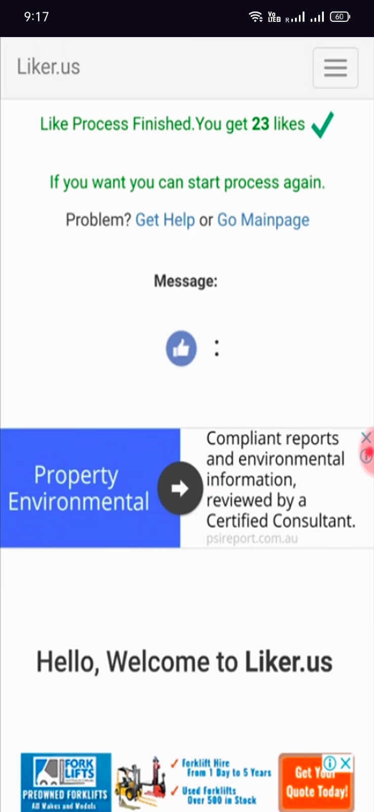 Screenshot Liker.us APK v30000