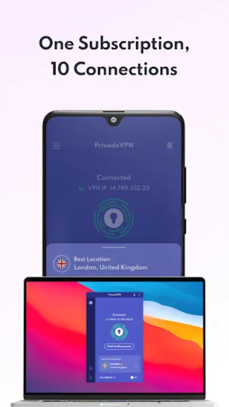 Screenshot PrivadoVPN APK