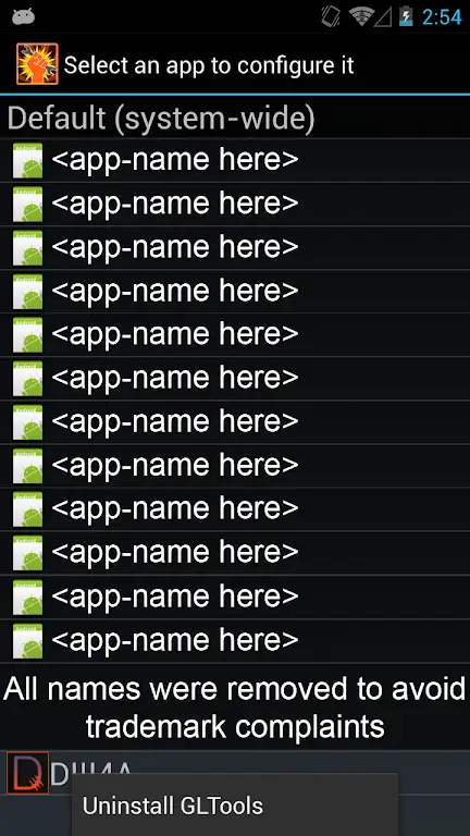 Screenshot GLTools APK