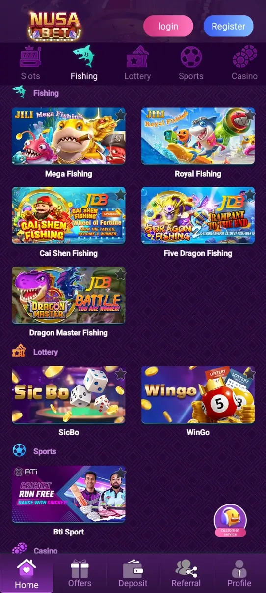 Screenshot Nusabet88 APK v1.0
