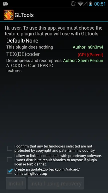 Screenshot GLTools APK