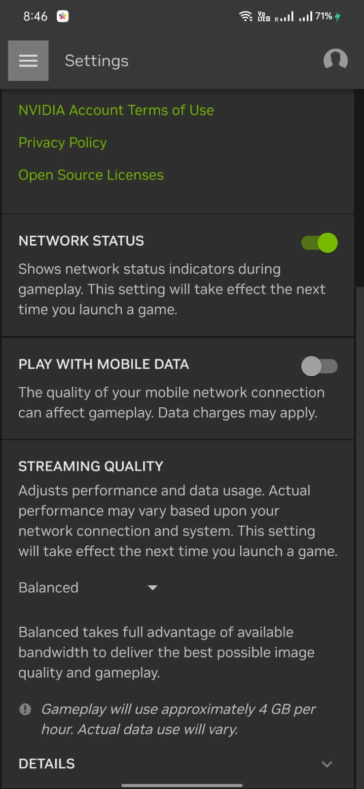 Screenshot NVIDIA GeForce NOW APK