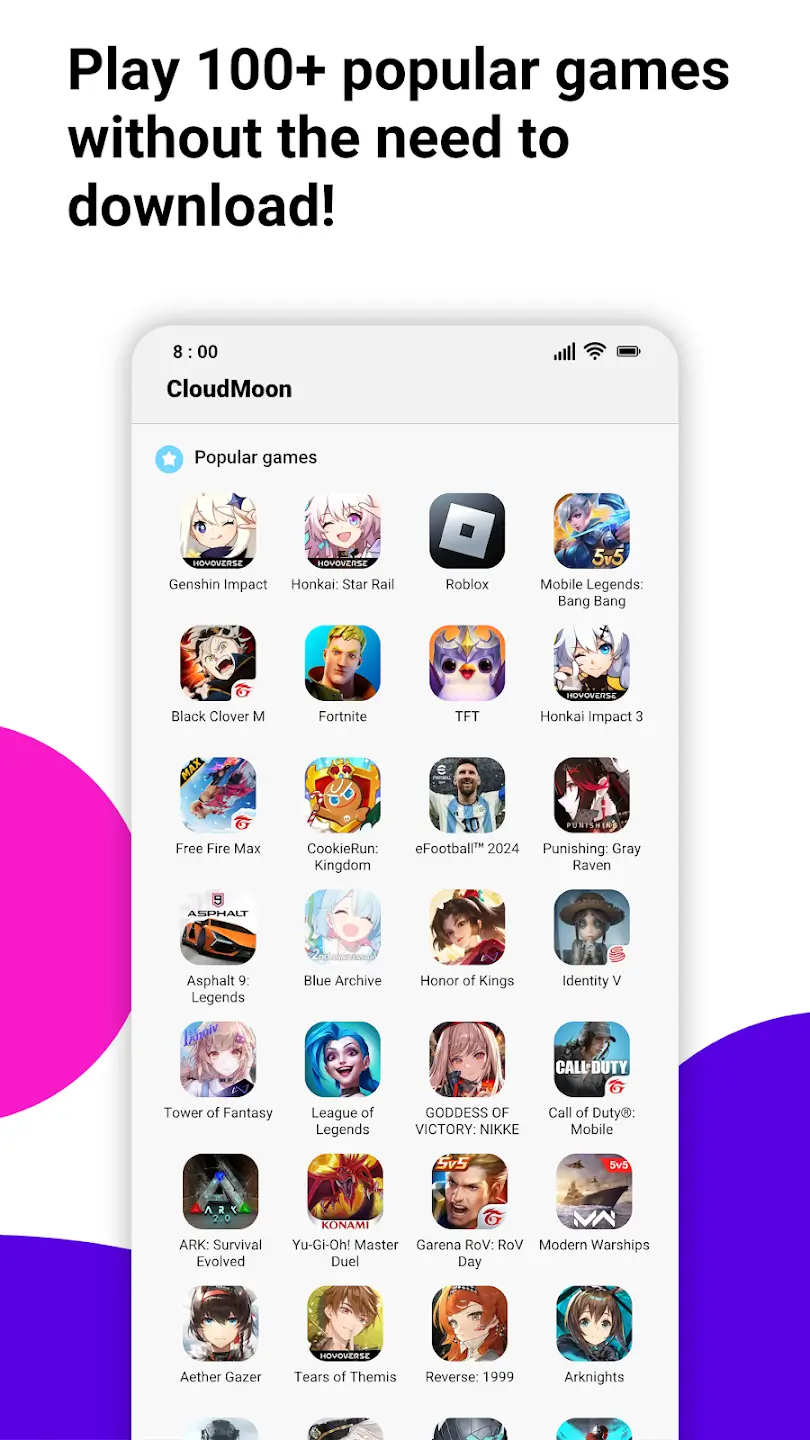 Screenshot CloudMoon APK