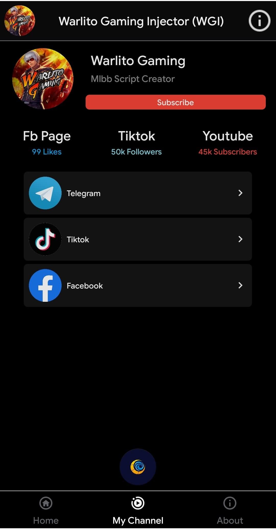 Screenshot Warlito Injector APK