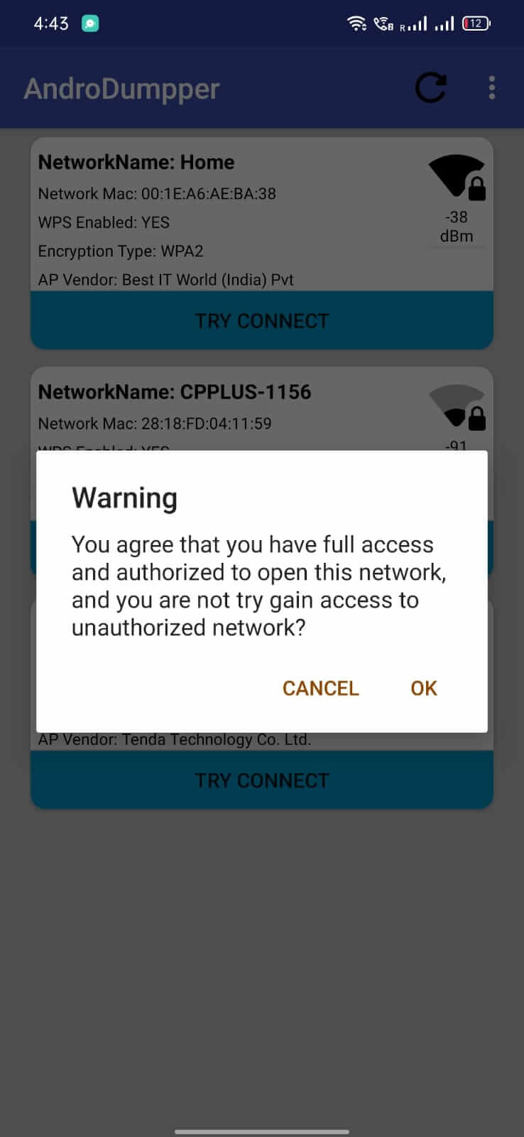 Screenshot AndroDumpper APK v3.11