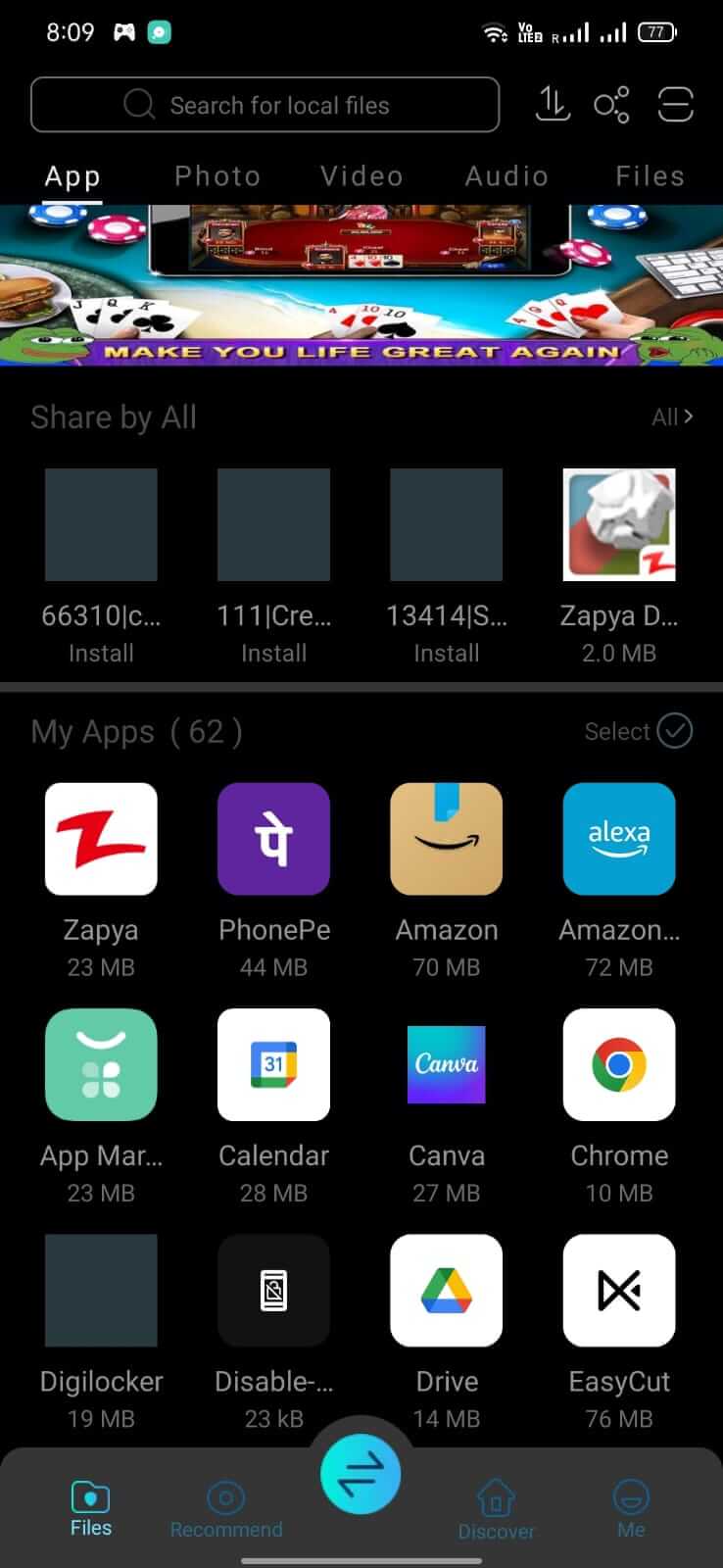 Screenshot Zapya APK v7.0.3