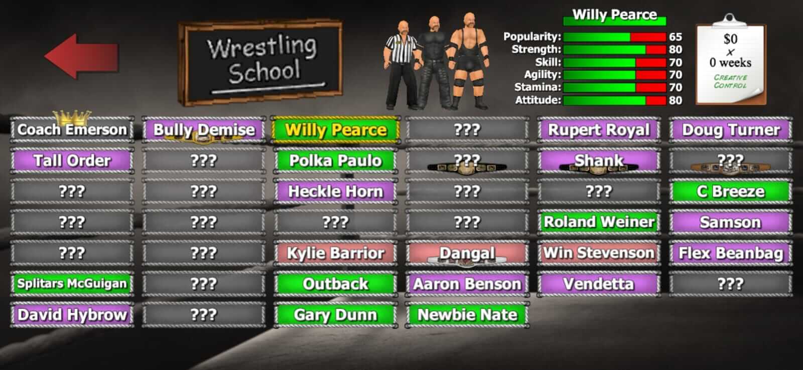 Screenshot Wrestling Empire APK v1.7.9