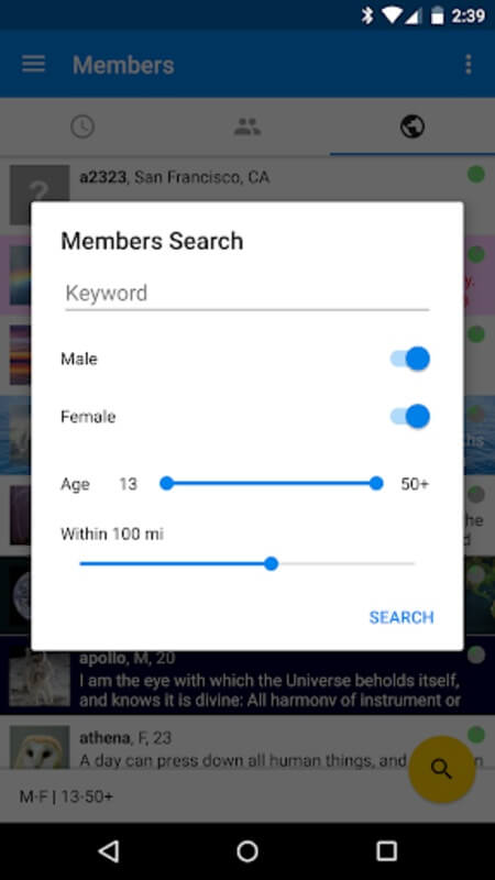 Screenshot Chatango APK