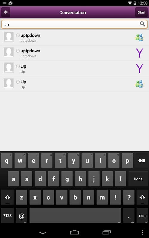 Screenshot Yahoo Messenger APK