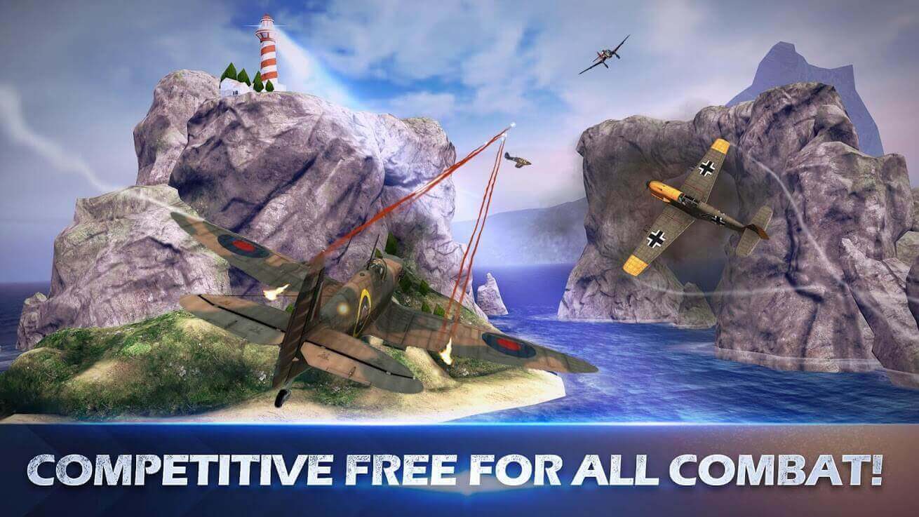 Screenshot War Wings APK v5.6.63: Pertempuran Udara Perang Dunia II yang Seru