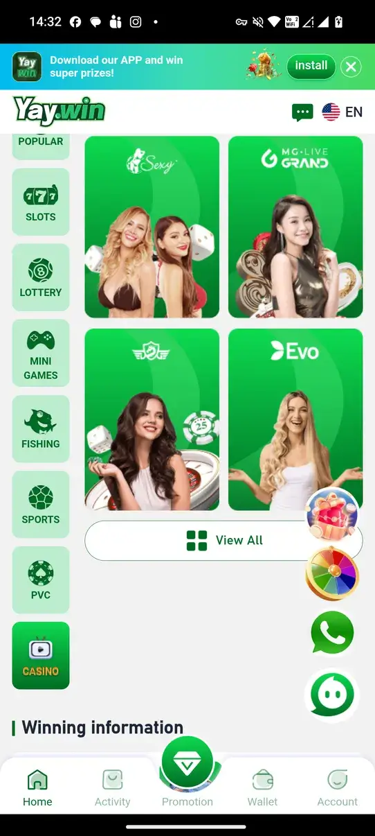 Screenshot YayWin APK 2.0.0 untuk Android