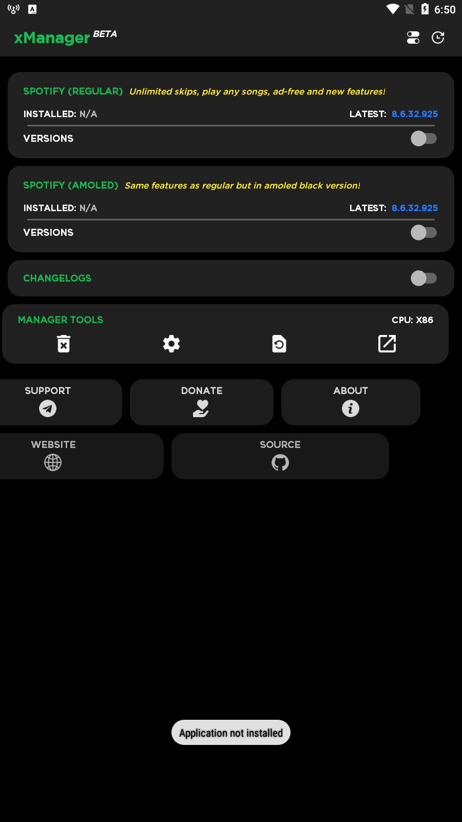 Screenshot xManager for Spotify APK v5.9