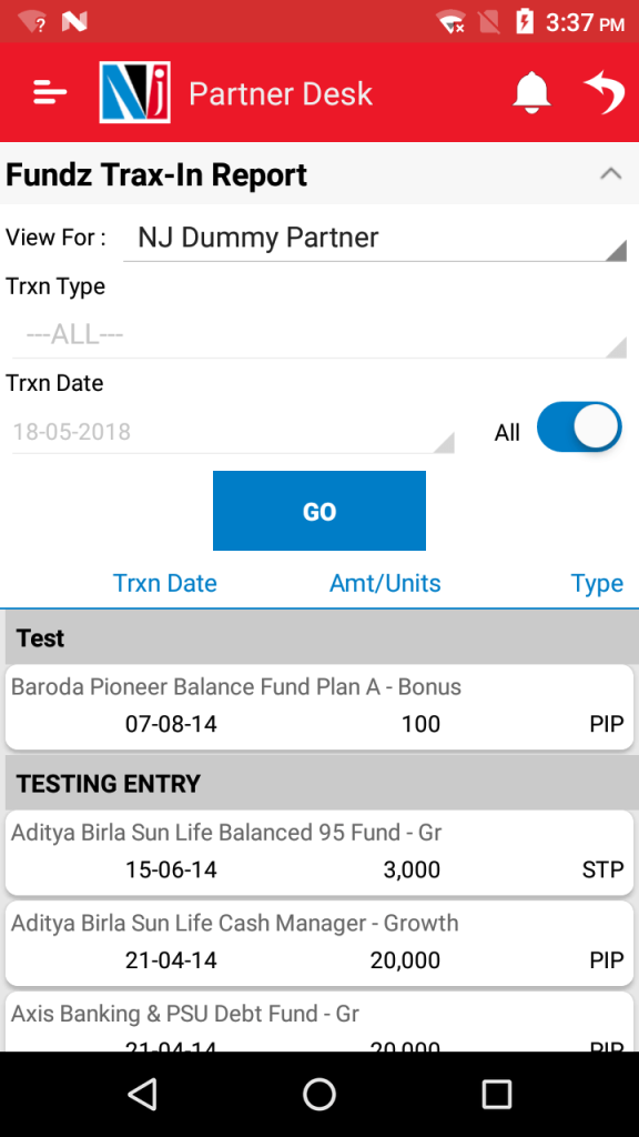 Screenshot NJ Partner Desk APK