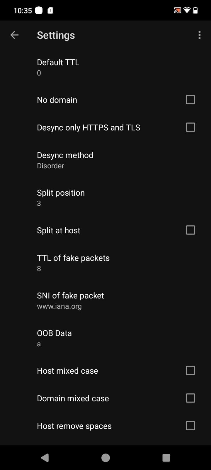 Screenshot Byedpi APK v1.2.0 untuk Android