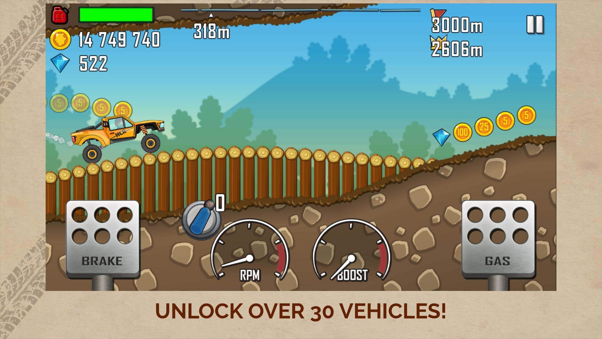 Screenshot Hill Climb Racing APK v1.69.0
