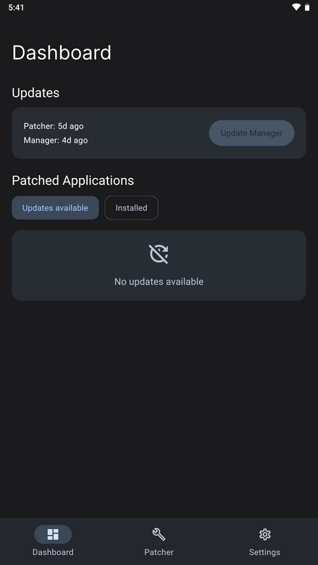 Screenshot ReVanced Manager APK